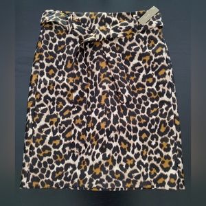 JCrew NWT Leopard print skirt